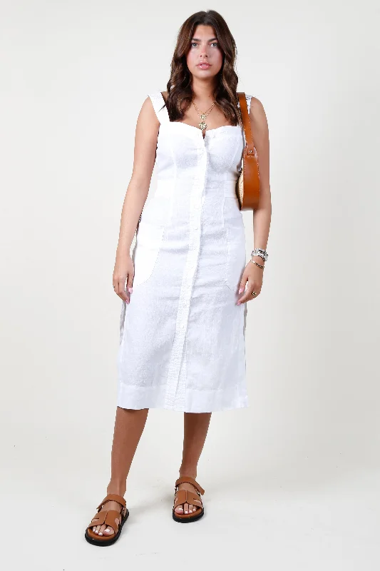 EQUIPMENT | Josefina Dress - Bright White