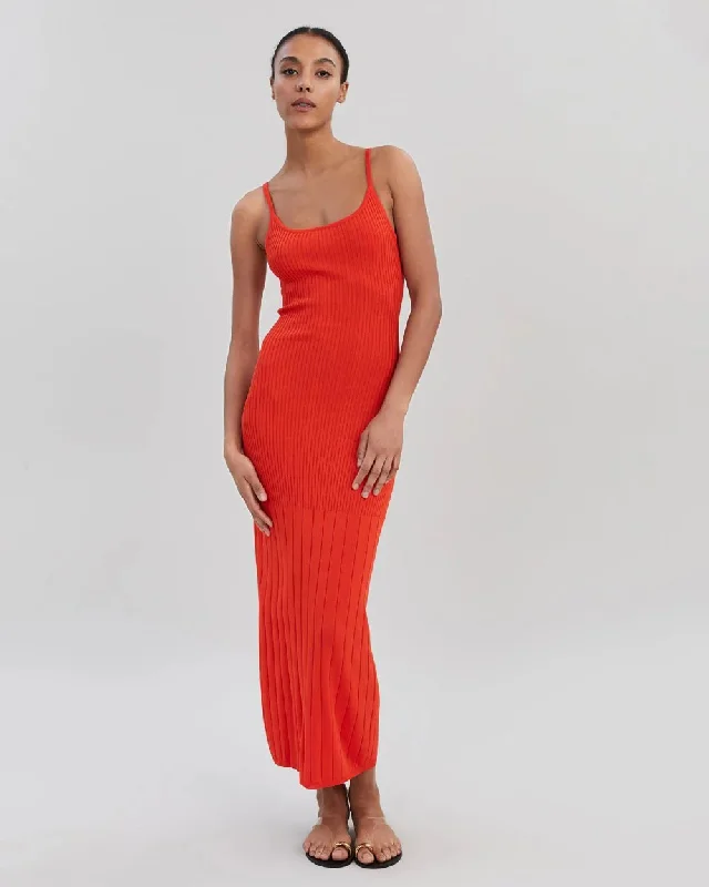 Solid & Striped The Noel Dress / Lava