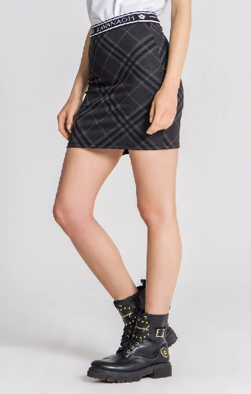 Black Tartan GK University Skirt