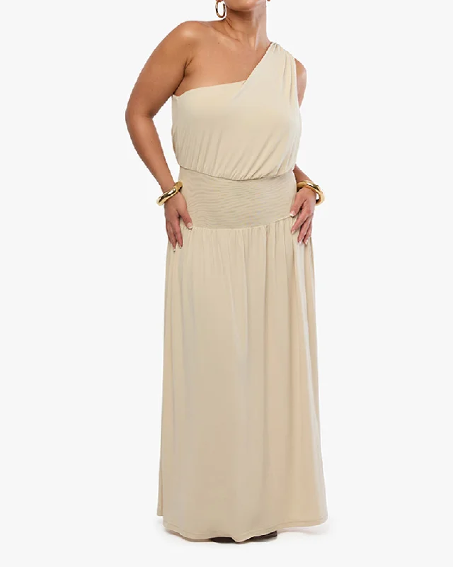 One Shoulder Maxi Dress