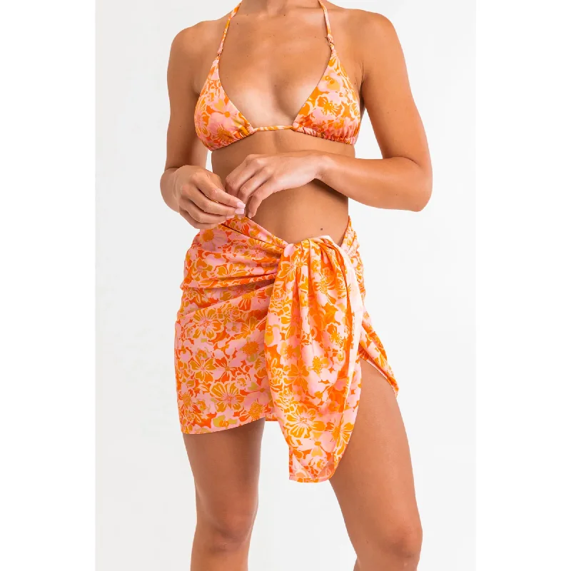 Rhythm Evangeline Floral Women's Sarong - Orange