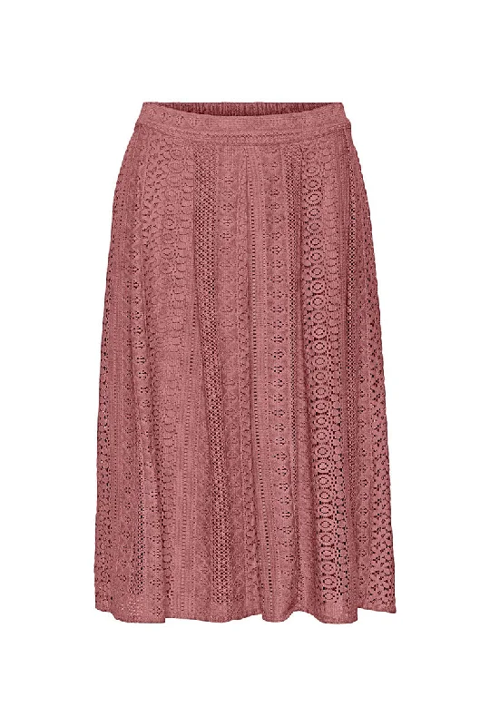 VERO MODA HONEY LACE HW CALF SKIRT